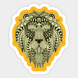 Lion Head Sticker